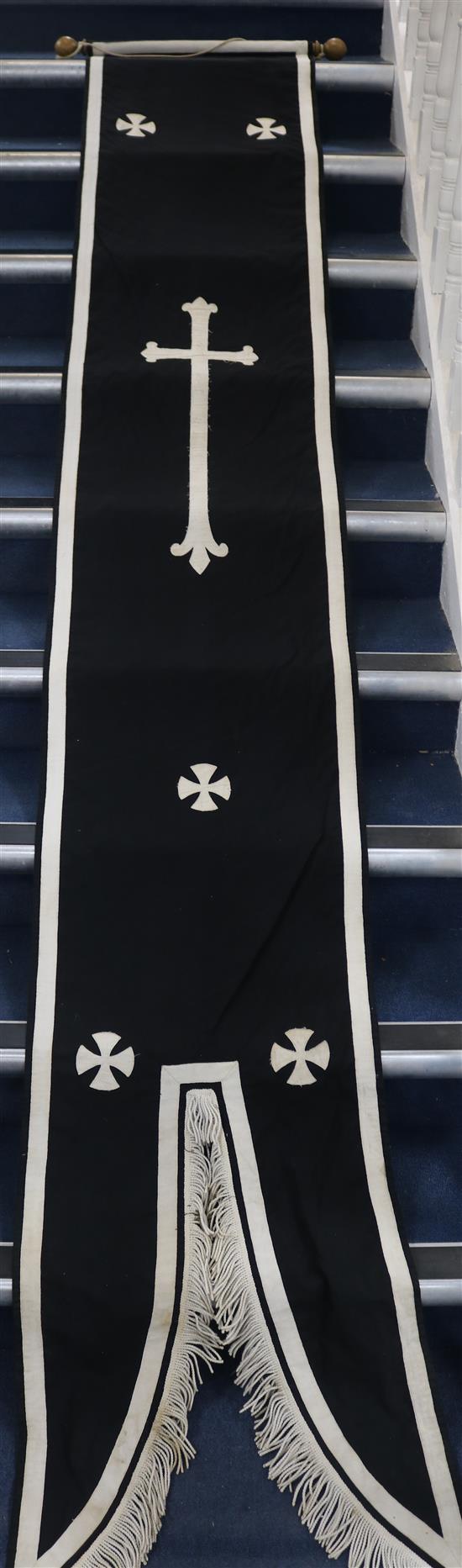 A group of Spanish banners